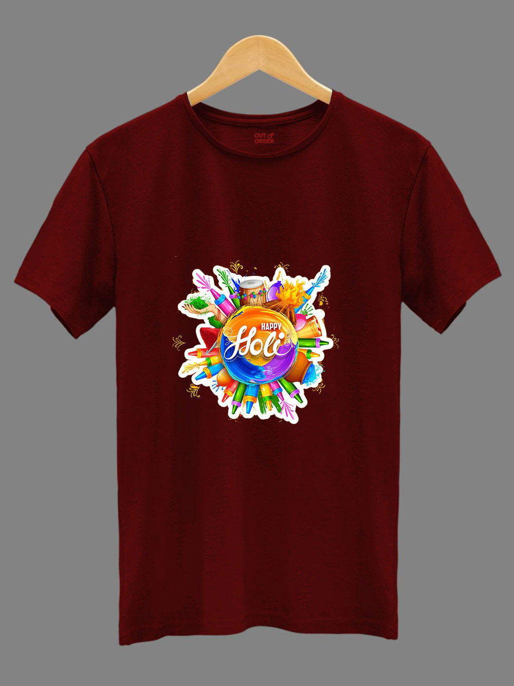 Swara Holi Special Unisex Cotton Holli Special Tshirt Wholesale Shop In Surat
